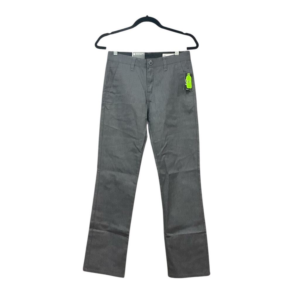 Volcom Frickin Modern Straight Chino Pants Youth Gray 29 NWT